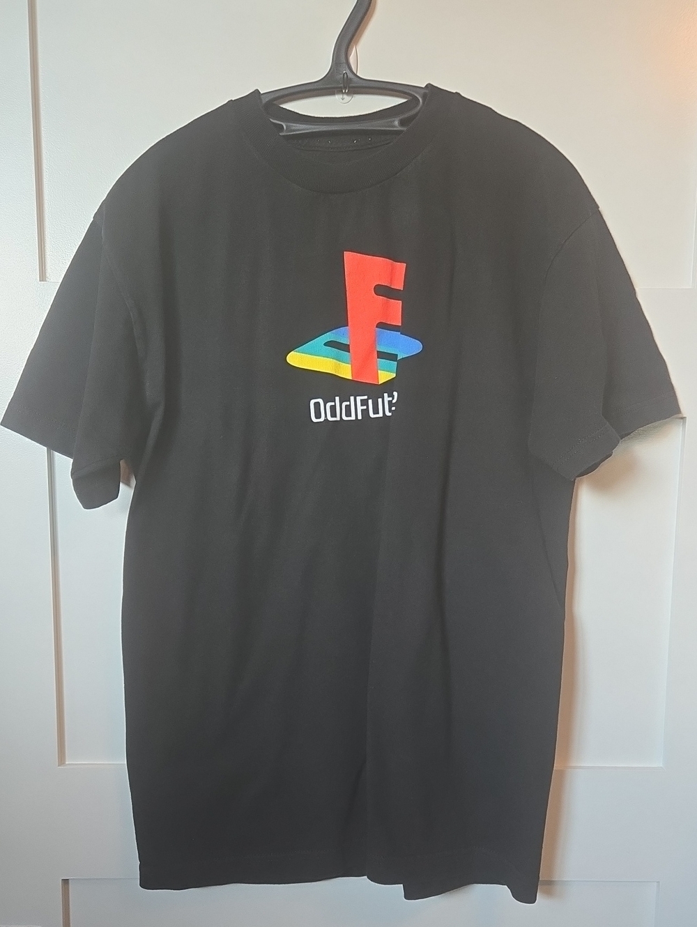 Men's OddFuture Playstation Logo Black Short Sleeve Tee M